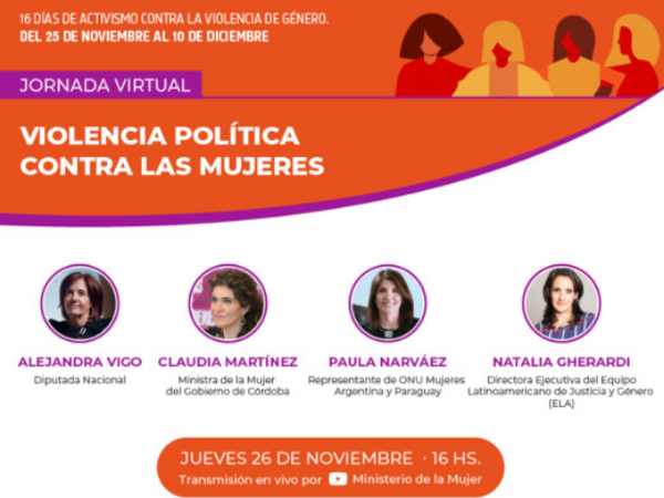 2ELA participó de la Jornada Virtual “Violencia contra las mujeres en política”