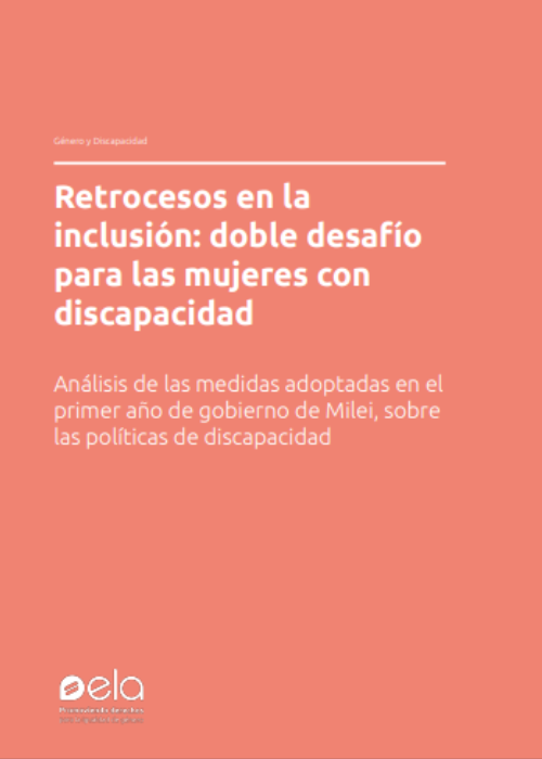 Retrocesos en la inclusión: doble desafío para las mujeres con discapacidad – Análisis de las medidas adoptadas en el primer año de gobierno de Milei, sobre las políticas de discapacidad.