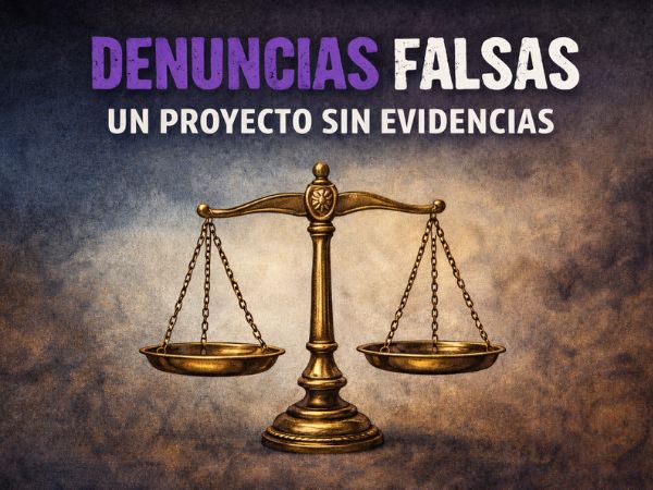 Denuncias falsas: un proyecto sin evidencias